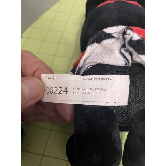 Plague Doctor Plush Good Stuff Basic Fun Black White Striped Red Stuffed Figure - Picture 12 of 12